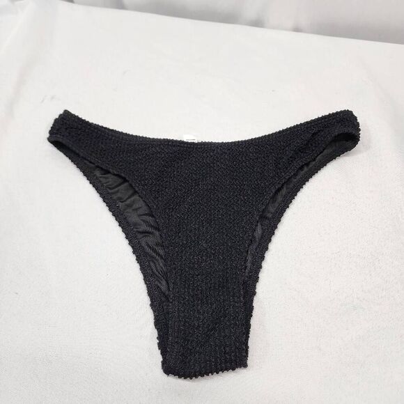 YIMISAN Women's Med Ribbed One Shoulder Top with Mid Waist Two Piece Bathing Sui - Picture 7 of 12